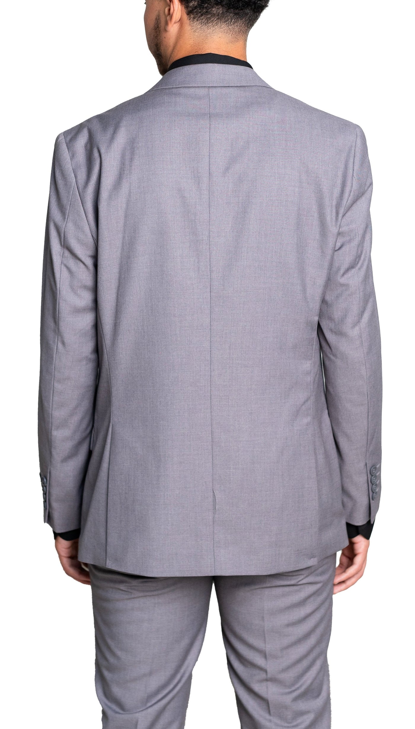 Slim Grey Single Breasted Dual Button Suit