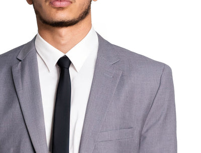 Slim Grey Single Breasted Dual Button Suit